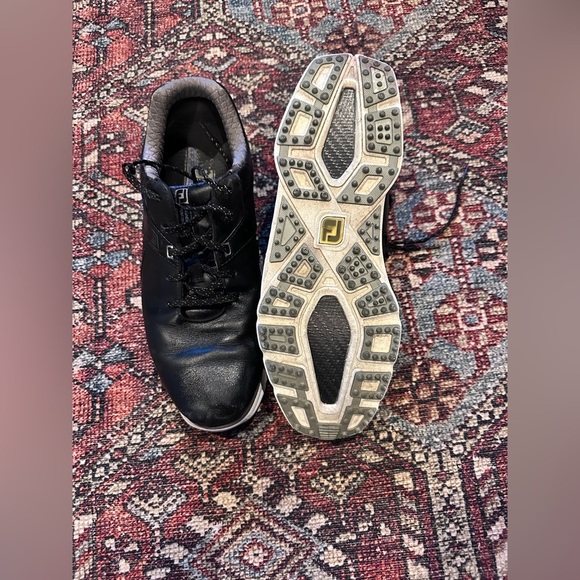 Men’s Black Leather FootJoy Pro/SL Golf Shoes, 11M - Picture 9 of 11